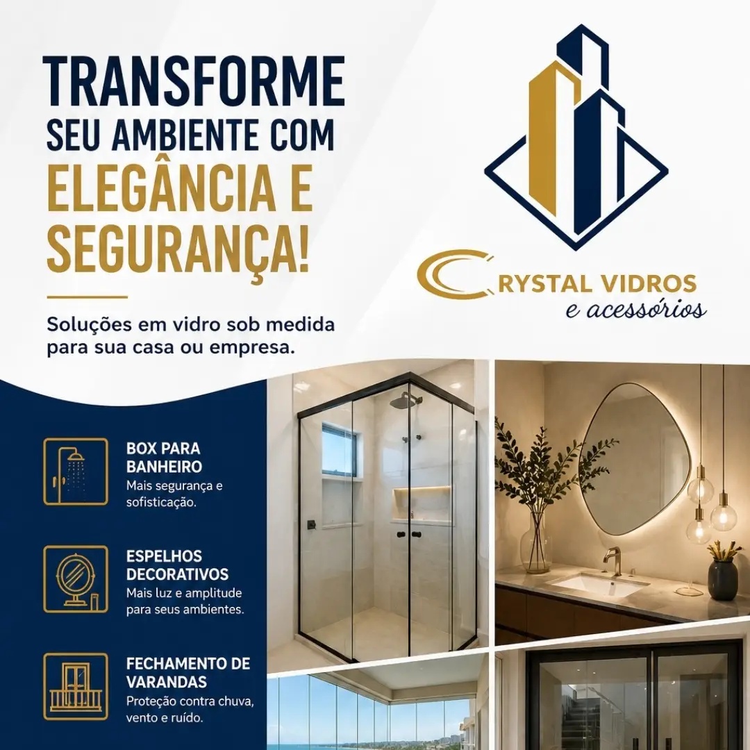 Vidraçaria Crystal Vidros em Guarapari